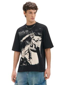 Czarna koszulka Chainsaw Man