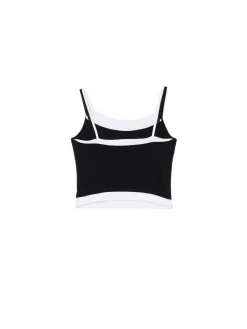 Czarna koszulka z białymi wstawkami