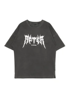 Czarna koszulka z efektem sprania