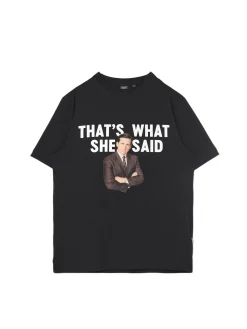 Czarna koszulka z nadrukiem The Office