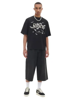 Czarna koszulka ze sloganem