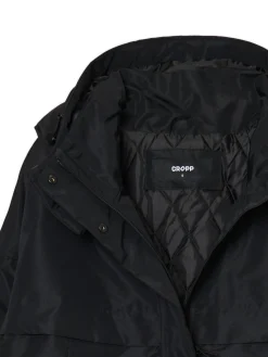 Czarna kurtka anorak z kapturem