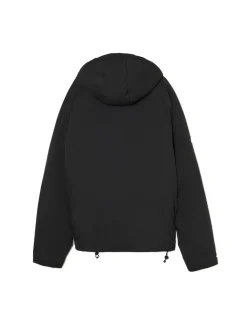 Czarna kurtka puffer z kapturem