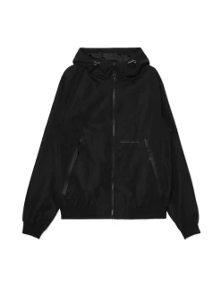 Czarna lekka kurtka z kapturem