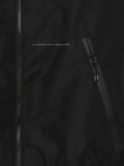 Czarna lekka kurtka z kapturem