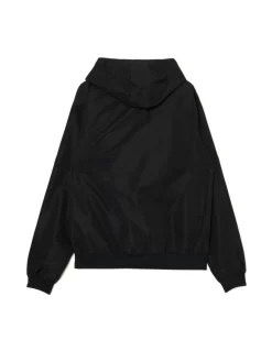 Czarna lekka kurtka z kapturem