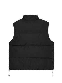 Czarna pikowana kamizelka z regulacją