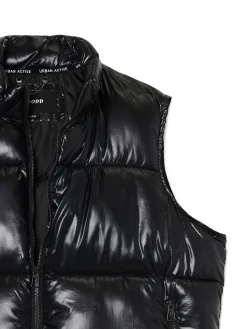 Czarna pikowana kamizelka