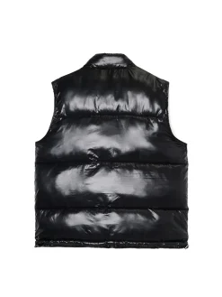 Czarna pikowana kamizelka