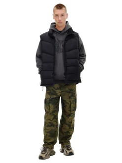 Czarna pikowana kamizelka