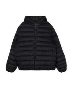 Czarna pikowana kurtka basic