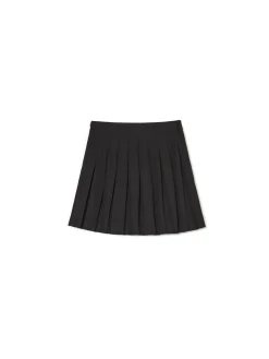 Czarna plisowana spódniczka mini