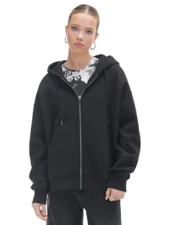 Czarna rozpinana bluza oversize