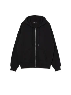 Czarna rozpinana bluza oversize