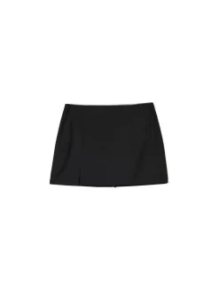 Czarna spódnica mini z wiskozą