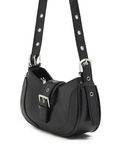 Czarna torebka typu bagietka