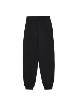 Czarne dresowe joggery z nadrukiem