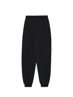 Czarne dresowe joggery z nadrukiem