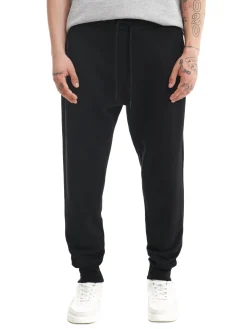 Czarne gładkie joggery regular