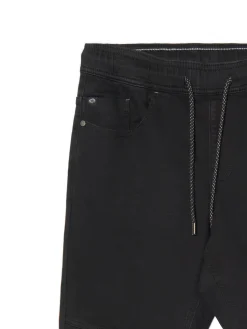 Czarne jeansowe joggery
