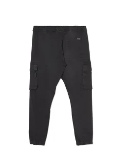 Czarne jeansowe joggery cargo