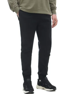 Czarne jeansowe joggery chino