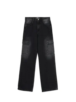 Czarne jeansy baggy