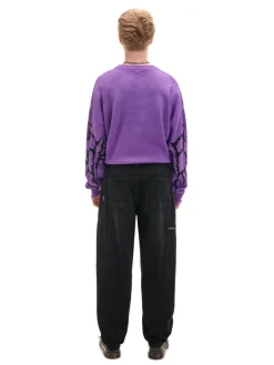 Czarne jeansy baggy balloon