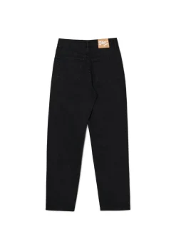 Czarne jeansy mom z wysokim stanem