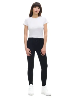 Czarne jeansy skinny push up