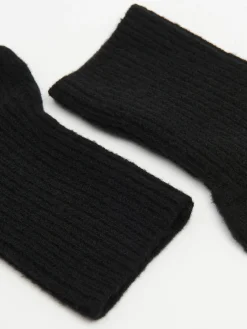 Czarne rękawiczki mitenki