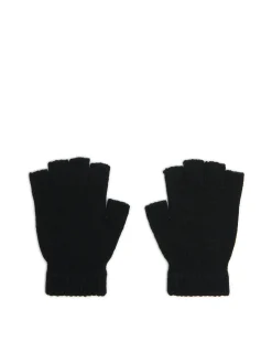 Czarne rękawiczki mitenki