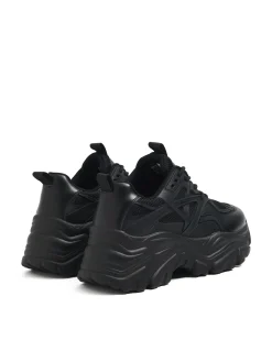 Czarne sneakersy chunky