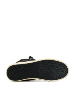 Czarne sneakersy z wysoką cholewką