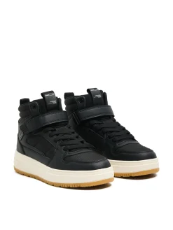 Czarne sneakersy za kostkę