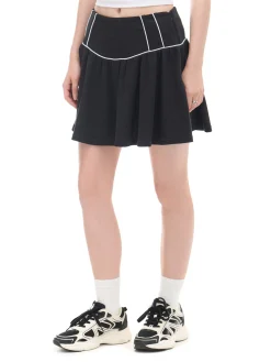 Czarne spódnico-szorty