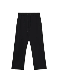 Czarne spodnie dresowe z zatrzaskami