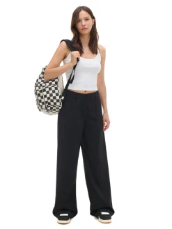 Czarne spodnie tailoring