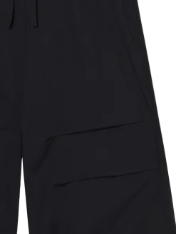 Czarne spodnie wide leg