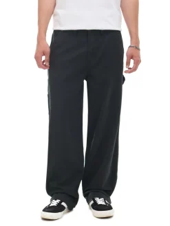 Czarne spodnie wide leg