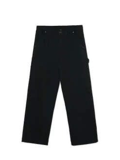 Czarne spodnie wide leg