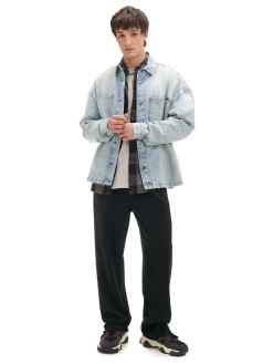 Czarne spodnie z dżerseju