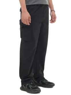 Czarne spodnie z regulacją