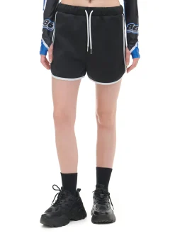 Czarne szorty dresowe