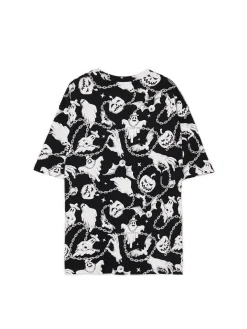 Czarno-biała koszulka z motywem duchów