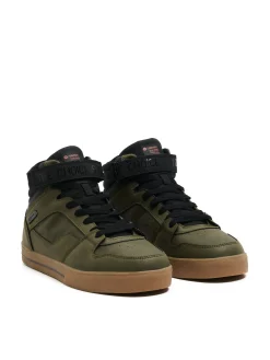 Czarno-zielone sneakersy