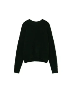 Czarny gładki sweter