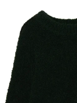 Czarny gładki sweter