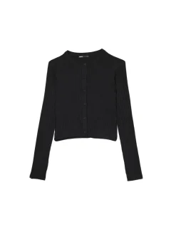 Czarny kardigan z guzikami