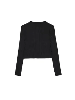 Czarny kardigan z guzikami